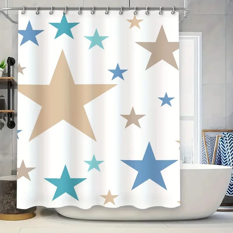 Tenda da doccia alla moda con foglie d'oro Decorazioni per la casa Tende da bagno impermeabili per bambini Bagni Rosa Blu Navy Oro 72 x 72 pollici