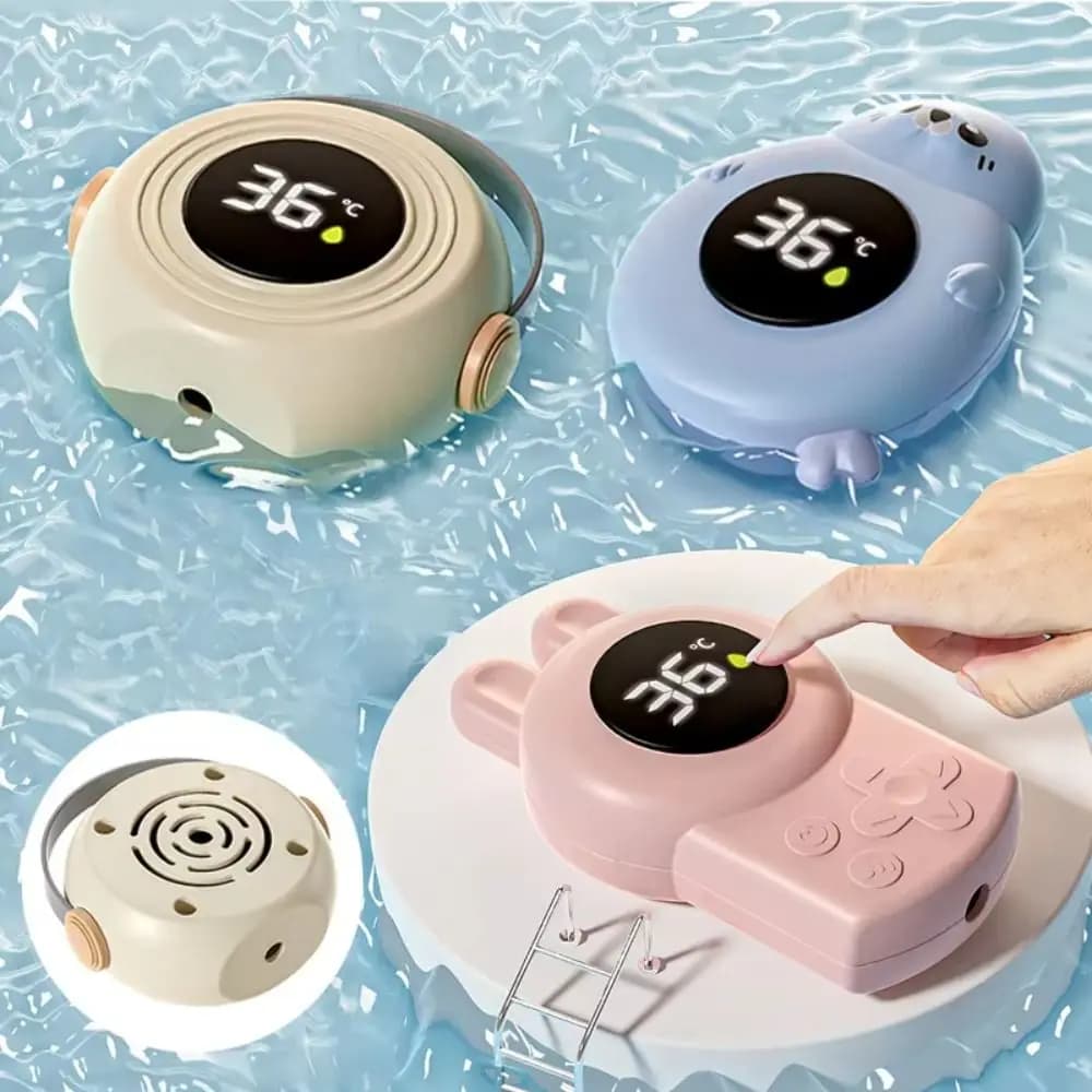 Termometro per Vasca Resistente all'Acqua con Display LED, Sensore Migliorato, Alta Precisione, Impermeabile IPX7