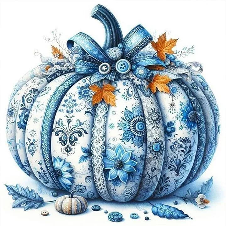 Pumpkin 5D DIY Diamond Painting Cross Stitch Art Mosaic Full Round Embroidery Home Decor Wall Art Adult Gift