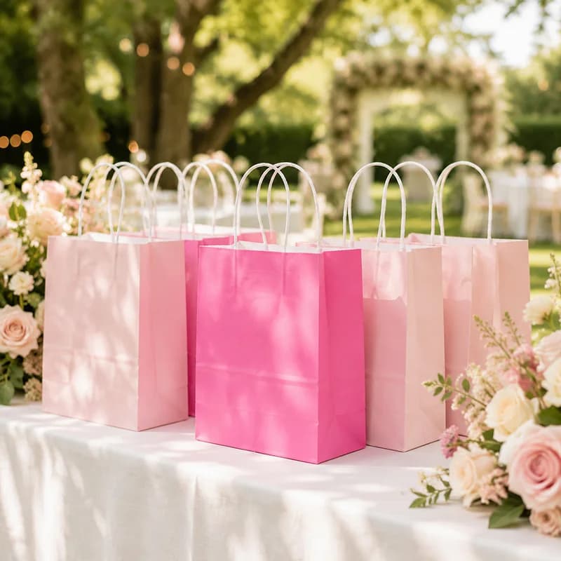 12Pcs Gift Bags Set – Vertical Paper Carrier Bags with Handles for Birthday Party Favors, Baby Showers & Wedding Goodie Bags TMZ