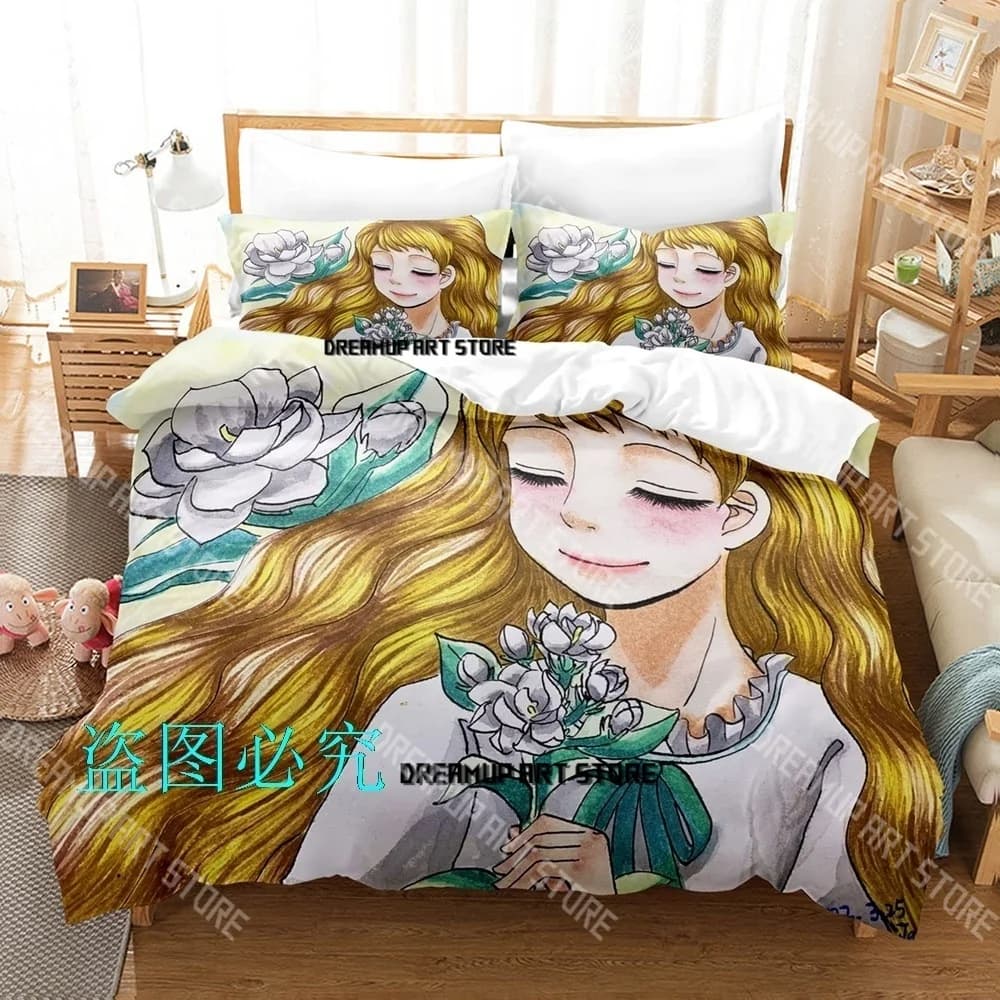 Fashion Candy Candy Manga Bedding Set Single Twin Full Queen King Size Bed Set Kids Bedroom Duvetcover Sets Bed Sheet Set