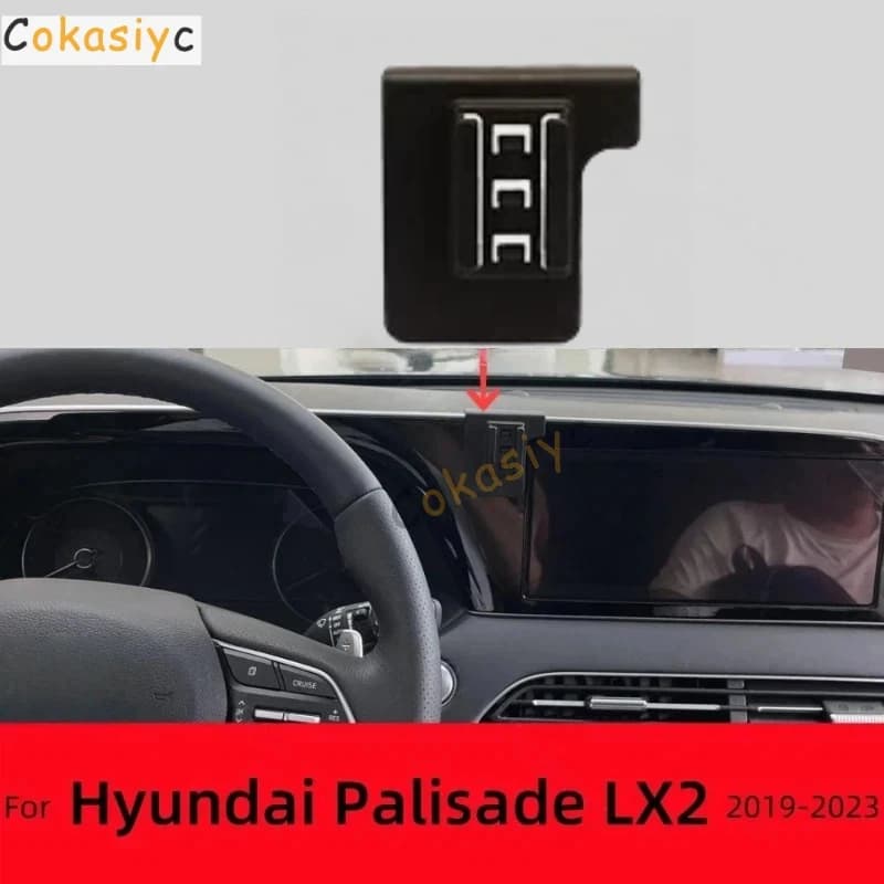Cars Bracket For Hyundai Palisade LX2 2019-2023 2020 2021 Car Phone Holder Special Fixed Base 15W Wireless Charging Accessories