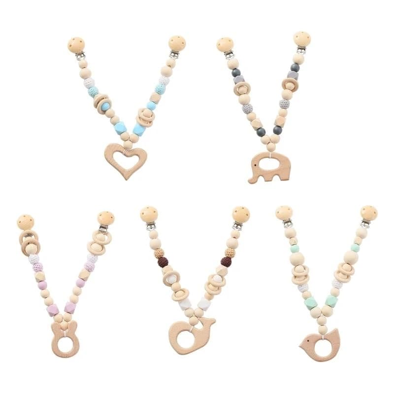 97BE Baby Music Rattle Toy Hanging Pendant Crib Toy Crochet Bead Rattle Teether Toy