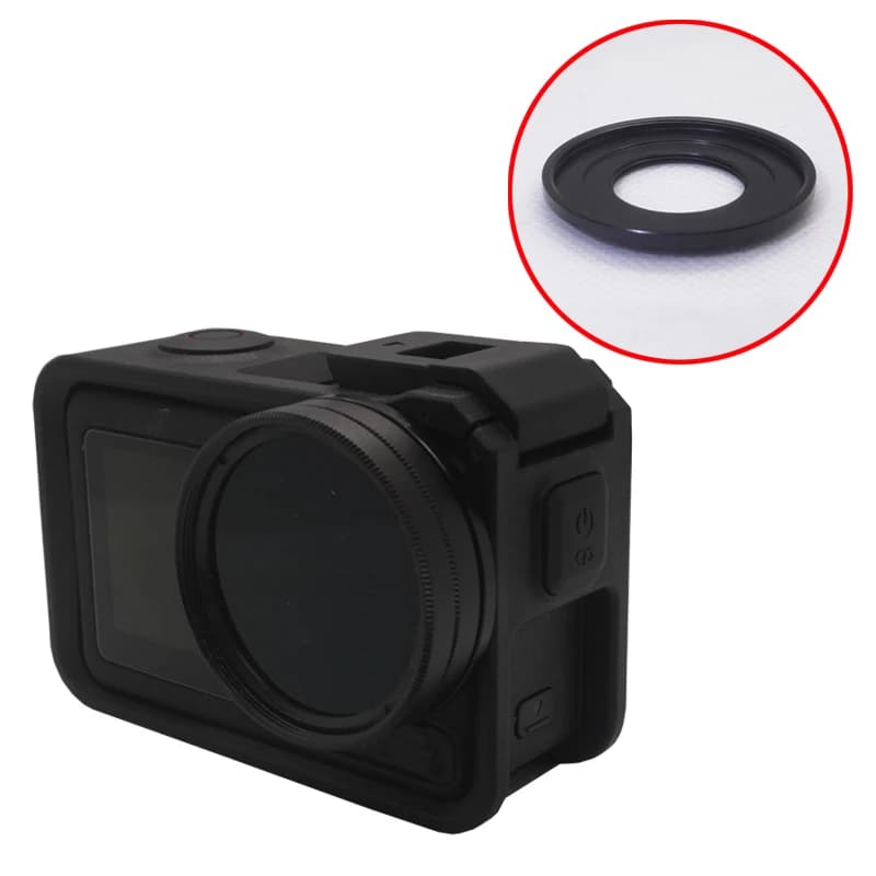 1PCS Threaded Adapter Ring Compatible 37mm Filters Aluminum Alloy Camera Lens Mount Replacement Parts for DJI Action 4/5 Pro