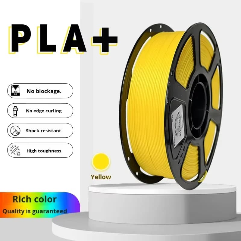 PLA+ 3D Printer Filament 1.75mm 1kg Single Color 3D Filament Yellow