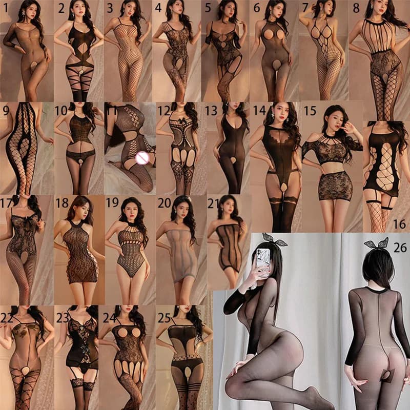 Calze a rete collant all'ingrosso per il sesso porno sexy lingerie femminile a rete bondage body erotico collant elasticizzati con apertura sul cavallo
