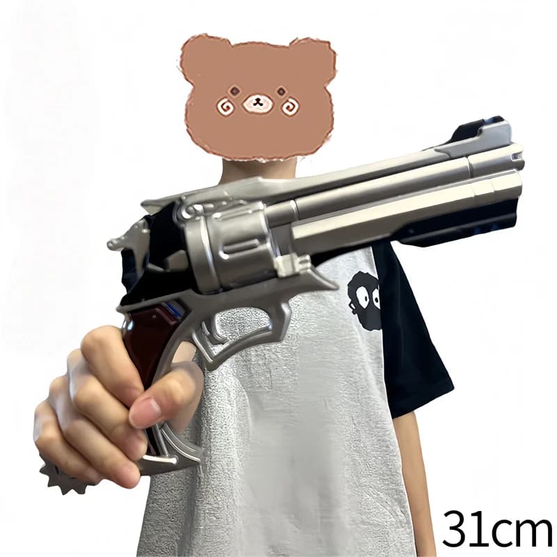 Cosplay Model Gun Cole Cassidy Revolver OW Guns Peacekeeper Gun Prop Weapons Safety PU Rubber Halloween Gifts No Shotting