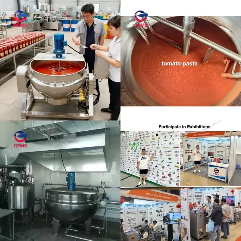 Bollitore Elettrico CE 2026 per Ketchup di Pomodoro con Agitatore, Piccola Macchina Industriale per la Produzione di Ketchup e Pasta di Pomodoro