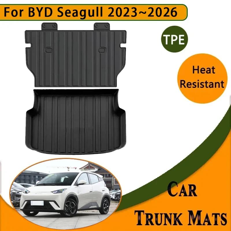 Tappetino portaoggetti per bagagliaio per BYD Seagull Dolphin Mini 2023 2024 2025 2026 tappetino per bagagliaio tappetini per bagagliaio coprisedile posteriore accessori Auto