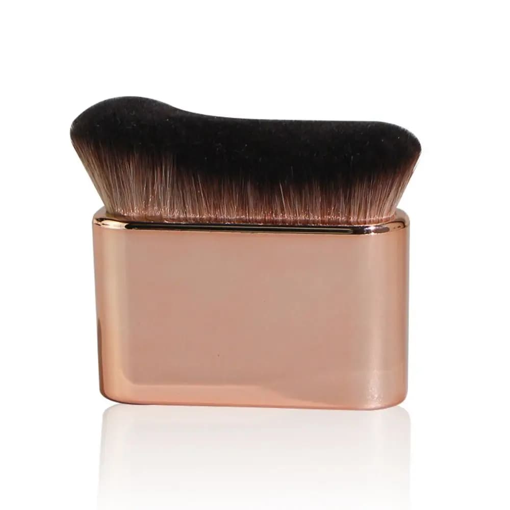 Pennello Cosmetico Portatile Professionale Grande Kabuki per Blush e Fondotinta Liquido a Forma di Onda per Donne
