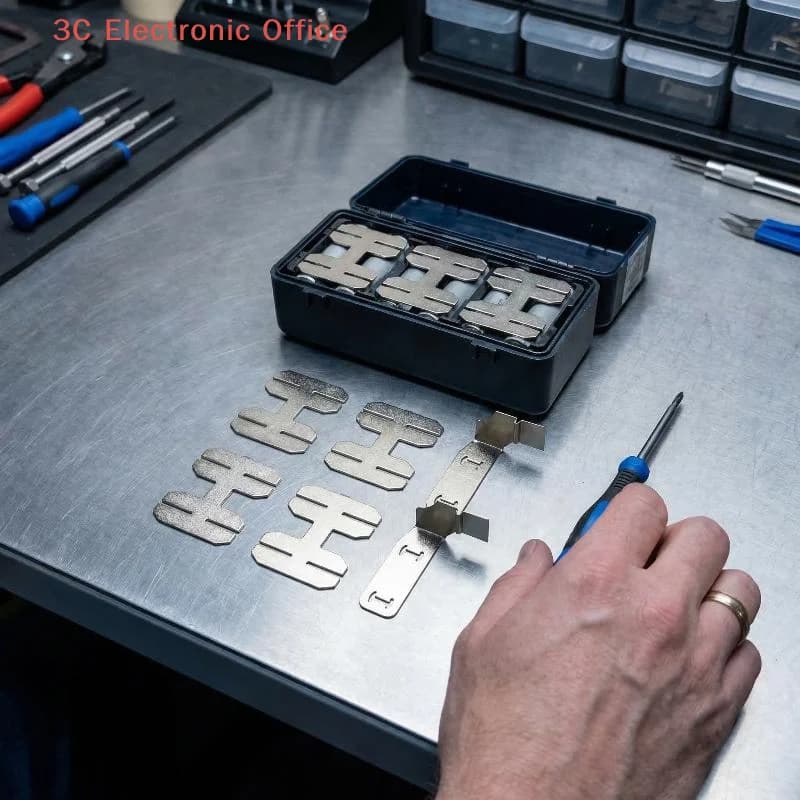 Set di 10 Connettori per Celle di Batterie al Litio 18650 da 20V, Accessori Fai-da-Te per Utensili Elettrici DCB205