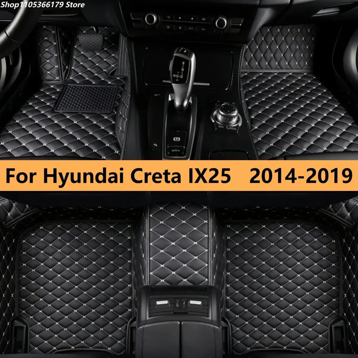Tappetini per auto per Hyundai Creta IX25 2014 2015 2016 2017 2018 2019 Tappeti Set completo Accessori interni auto
