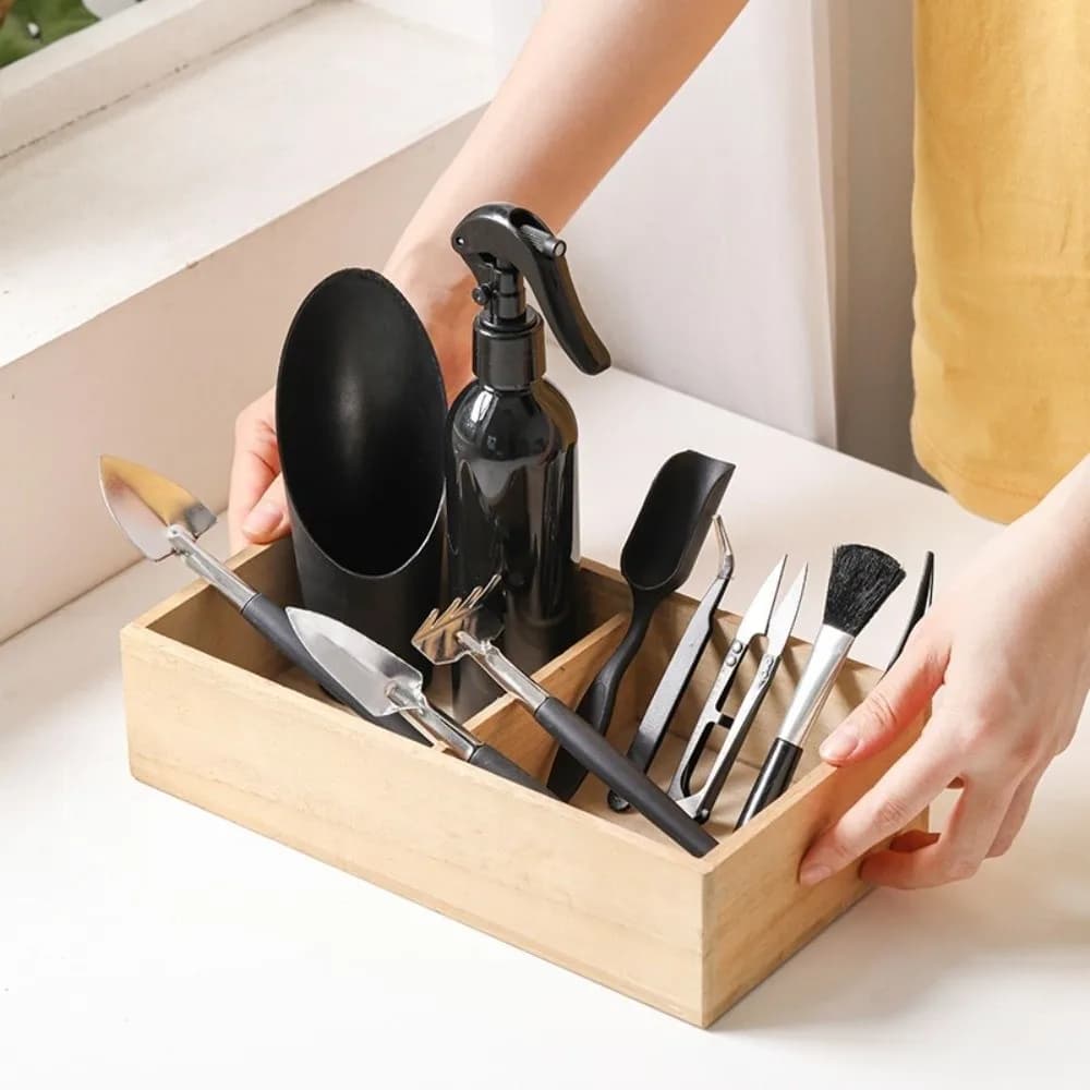Stainless Steel Garden Plant Kit Waterproof Mat Multifunctional Tools for Fat Plants Pruning Shears with Ergonomic Handle