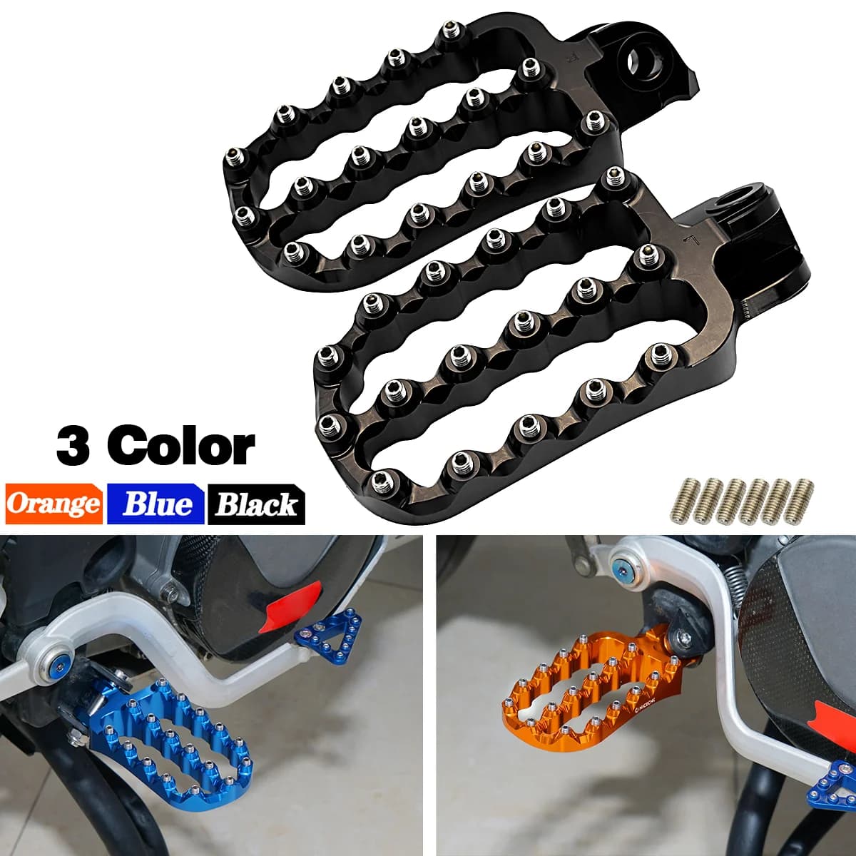 Pedane Poggiapiedi Moto per KTM XC EXC EXC-F SX SX-F 125-500, per Husqvarna TC FC TE FE TX FX, per GasGas MC EC EX 2005-2019