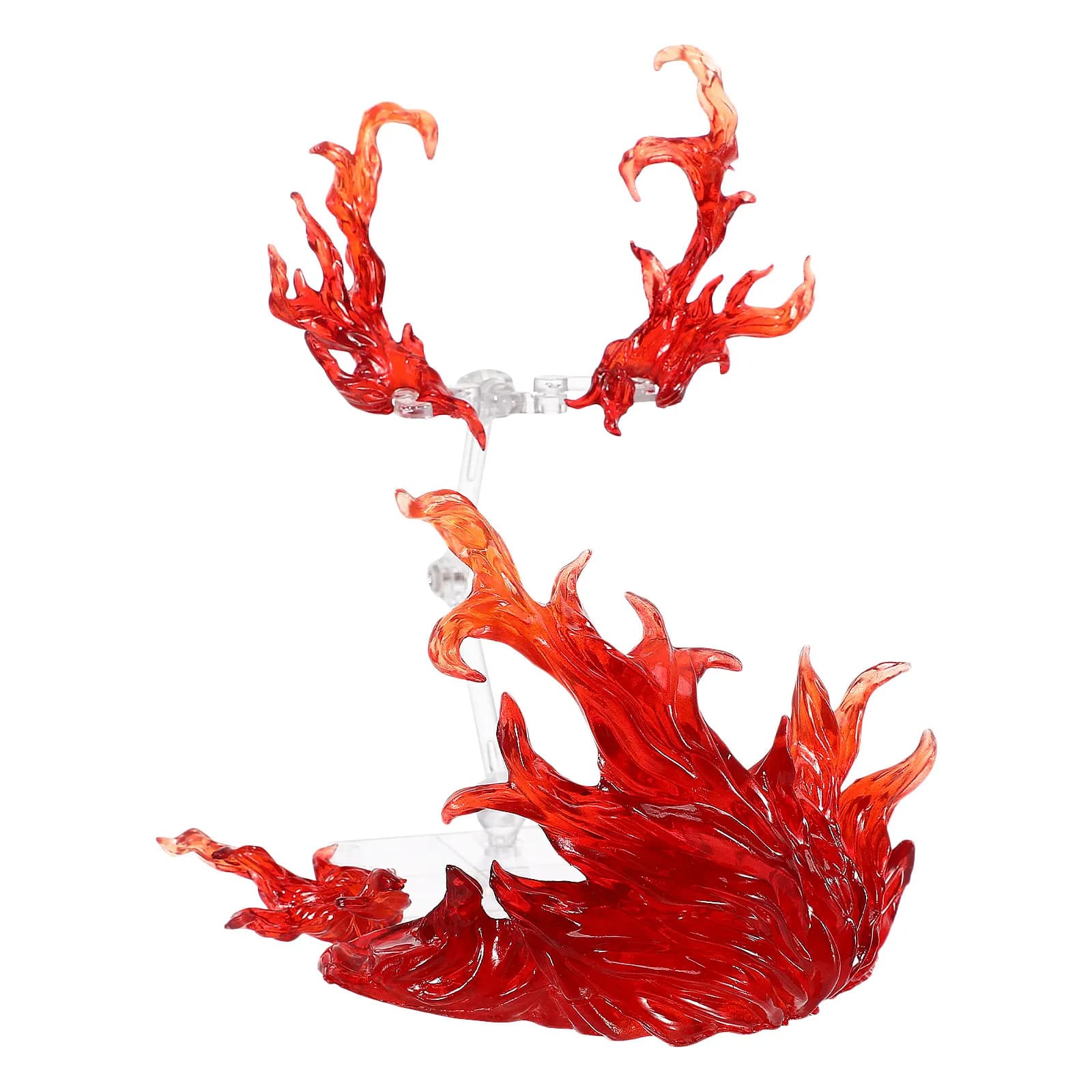 Set di Supporti per Action Figure con Effetto Fiamma, Espositore in Plastica Premium Fai-da-Te, Base Piatta Stabile per Modelli e Action Figure
