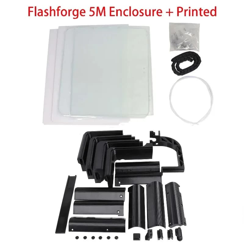 3mm Thick Transparent PC Sheet Full Enclosure Panel DIY Assembly Kit Fit Adventurer 5M AD5M 3D Printer