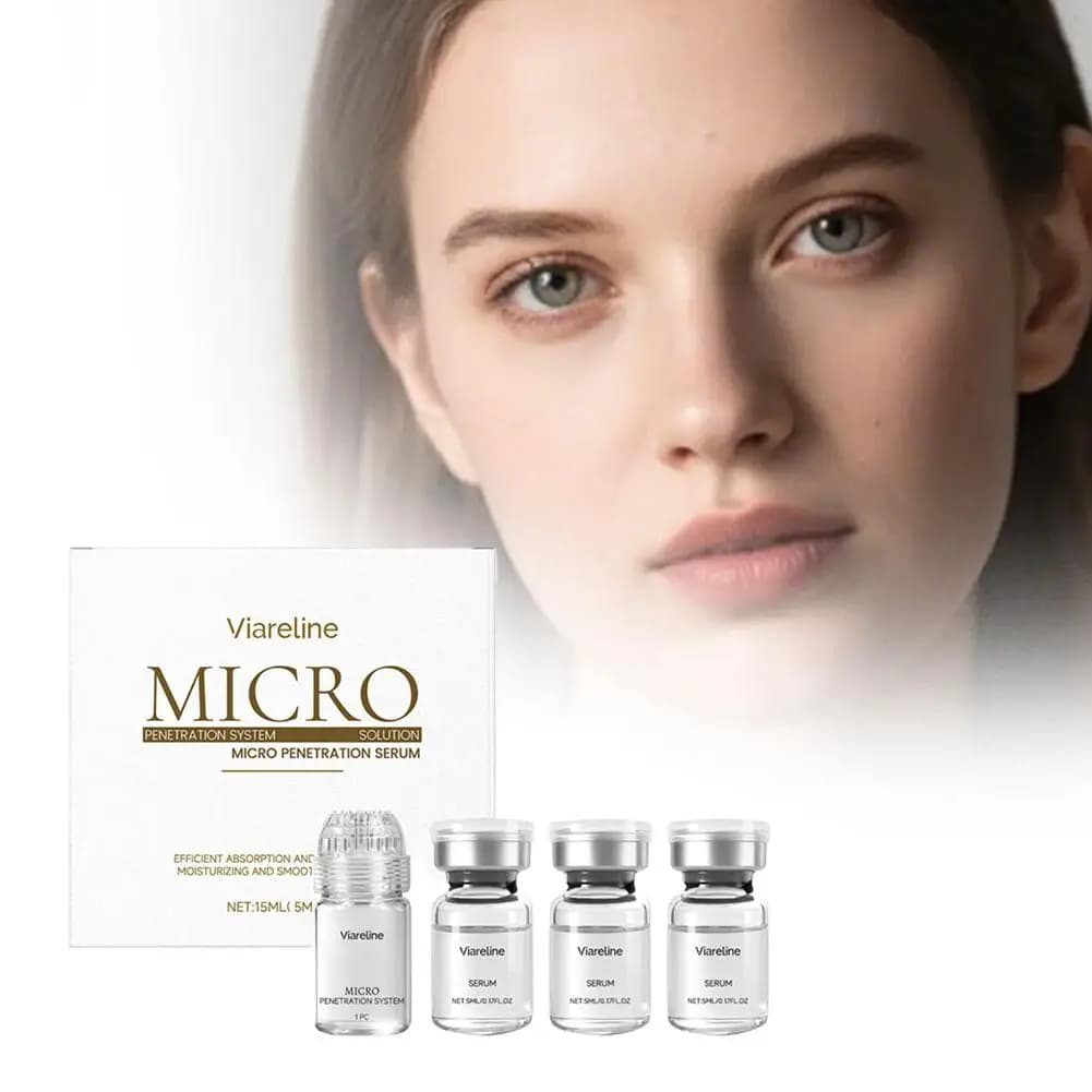 Set Skincare Anti-Rughe Viareline: Serum to the Collagen Radiant, Hydrating, Purifying and Anti-Age