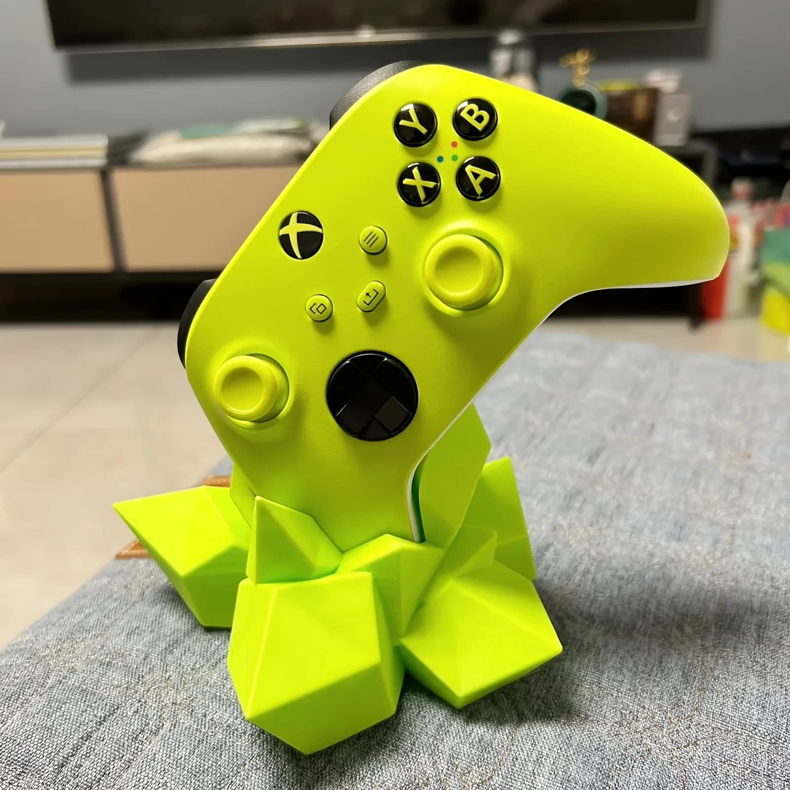 Supporto per Controller di Gioco in Cristallo Stampato in 3D Compatibile con Xbox PS4 PS5, Decorazione da Scrivania e Regalo