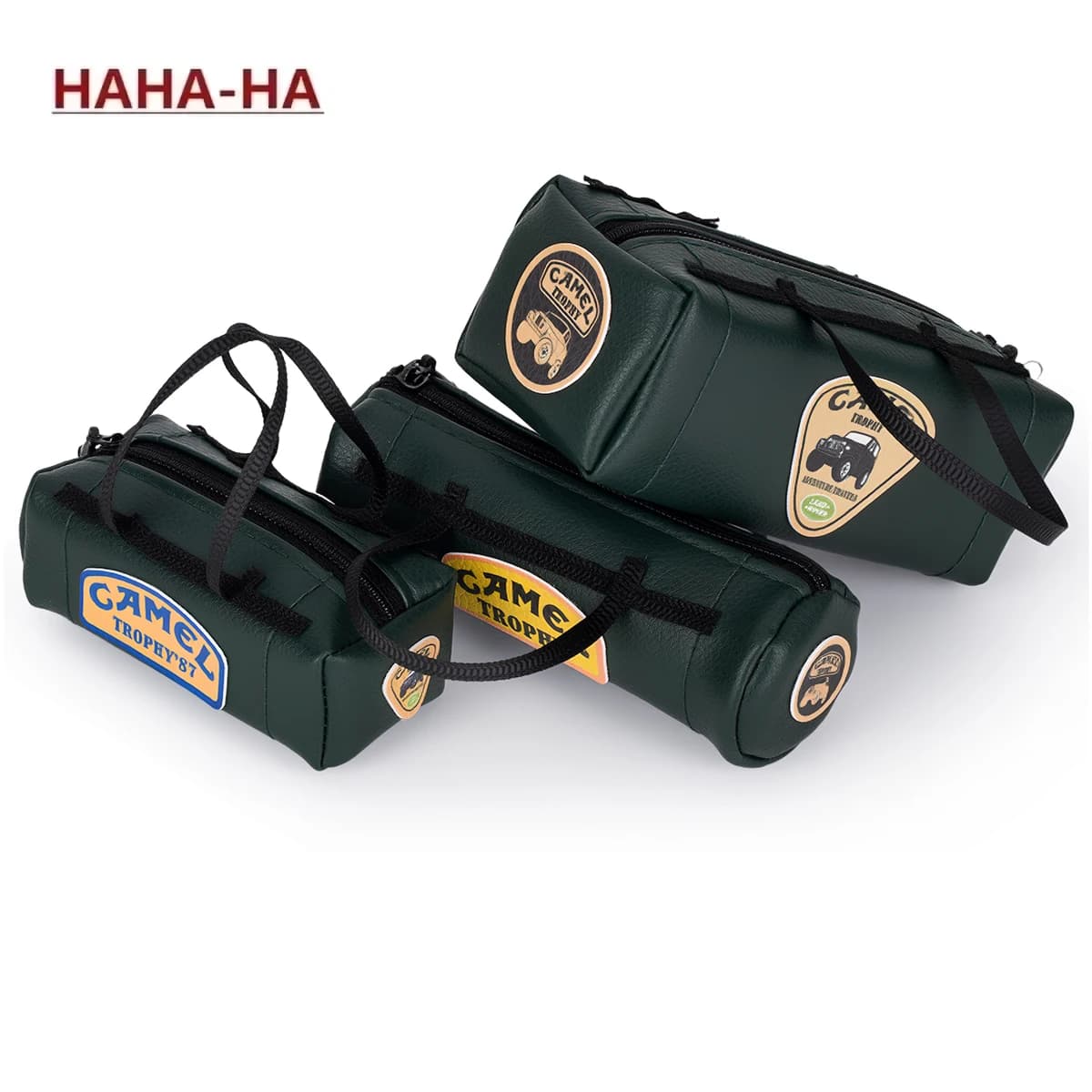 Set di 3 Borse da Viaggio in Similpelle per Tetto RC, Accessori Fai-da-Te per Auto RC Crawler 1/8 1/10 1/16 SCX10 TRX4 TRX4M WPL Upgrade