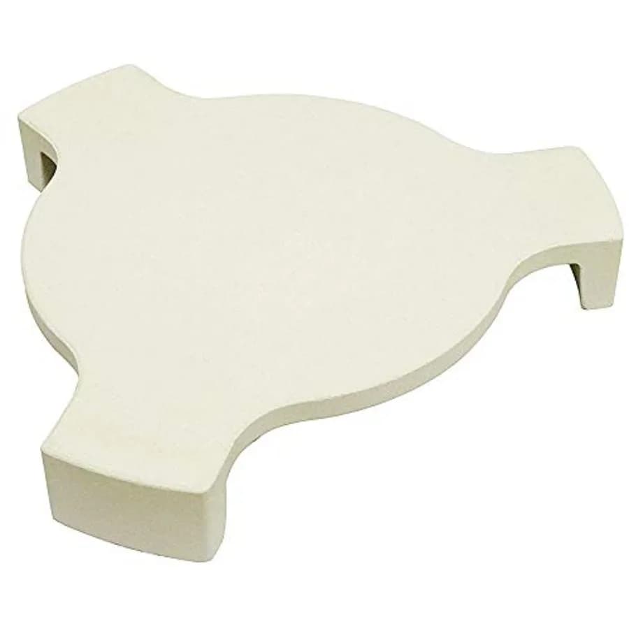 Deflettore di Calore Conveggtor per Accessori Big Green Egg, Supporto per Piastra, Pietra Affumicatrice, Pietra per Pizza per Griglia Big Green Egg Grande da 18 Pollici