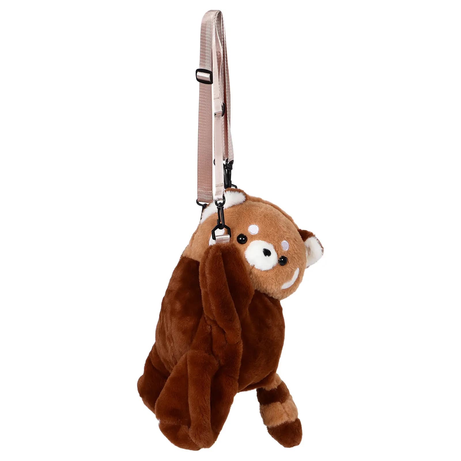 1 set di zaini Red Panda, eleganti, dal look animale, comodi, con cinghie regolabili, per l'uso quotidiano, zaino piccolo per la scuola, il pendolarismo e i viaggi