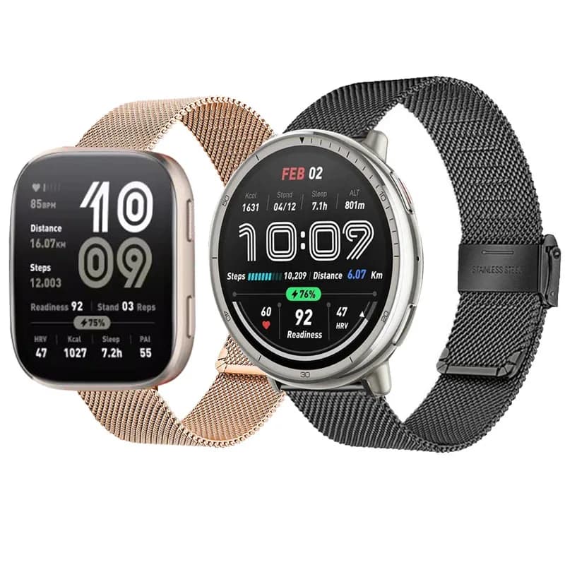 Cinturini per orologi da 20mm 22mm per Amazfit Active 2 Smartwatch cinturino cinturino per amazfit bip 6/balance 2/gtr 4/bip 5 cinturino