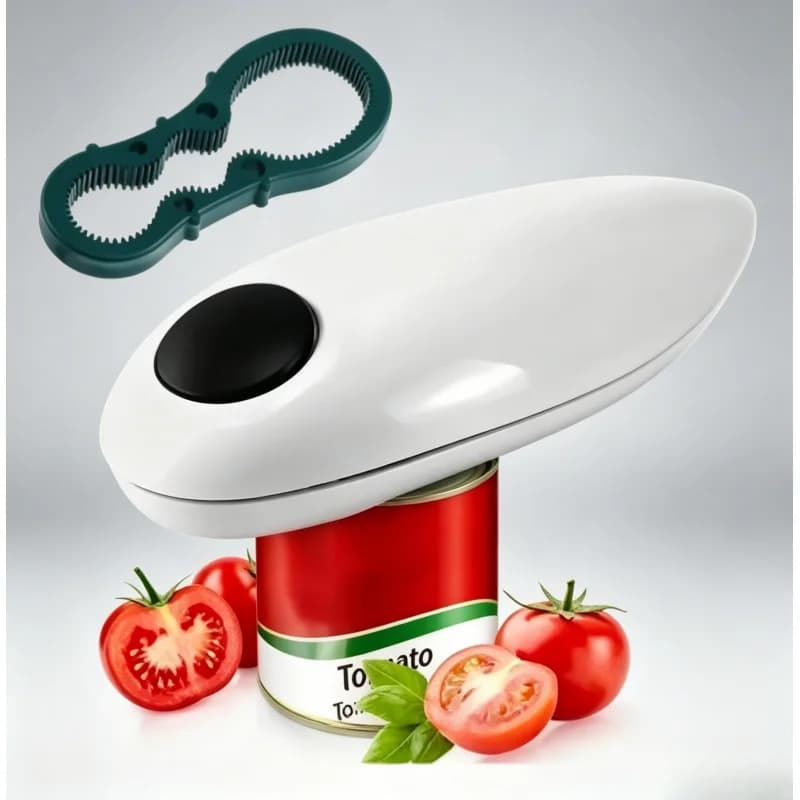 Apribottiglie Elettrico Multifunzione Facile da Usare con Piccolo Apribottiglie Gratuito, Alimentato a Batteria