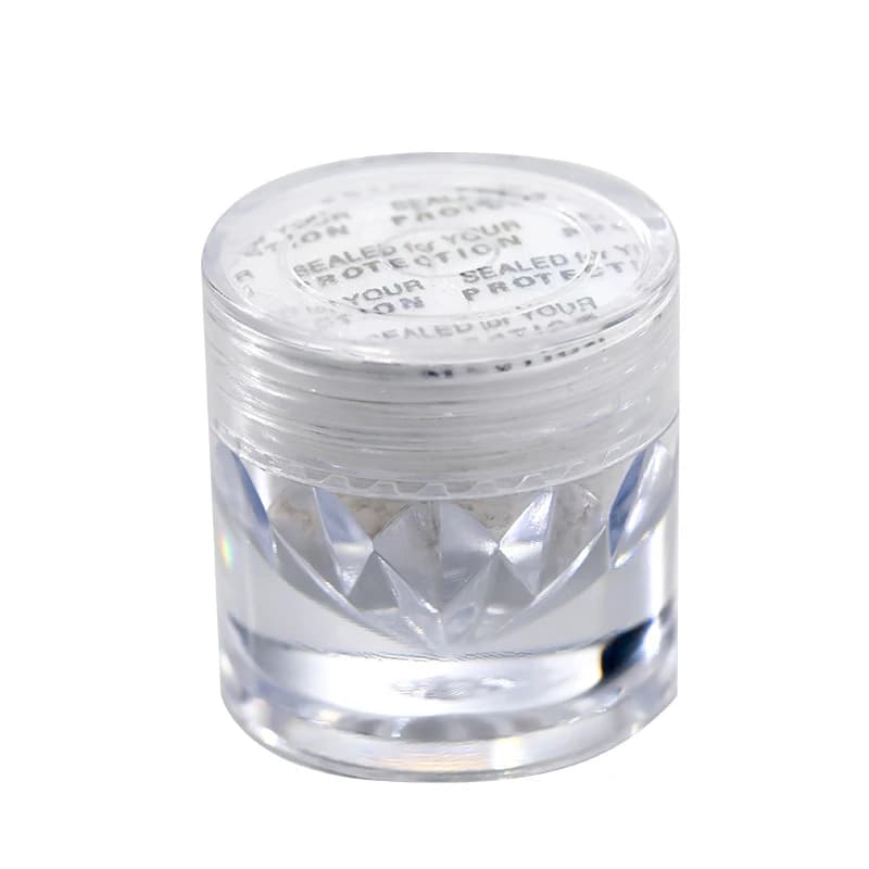 Glitter Aurora Pearl White Powder for Nails, Chrome Moonlight White Powder, Pigment Effect Mirror for Nail Decoration