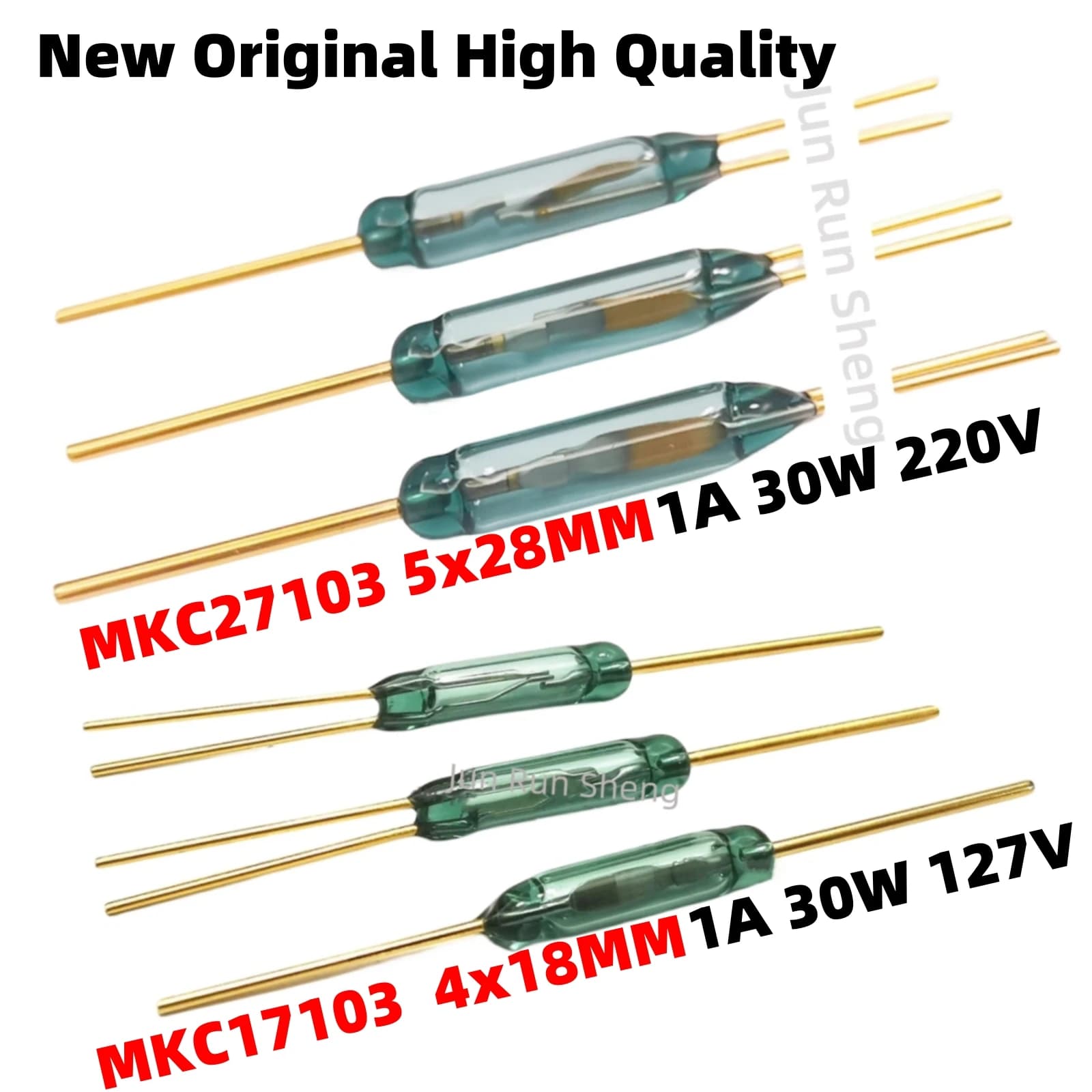 Sensore magnetico interruttore Reed originale ad alta potenza MKC-27103 5*28MM MKC27103 Normalmente aperto/chiuso NO/NC MKC-17103 4*18MM MKC17103