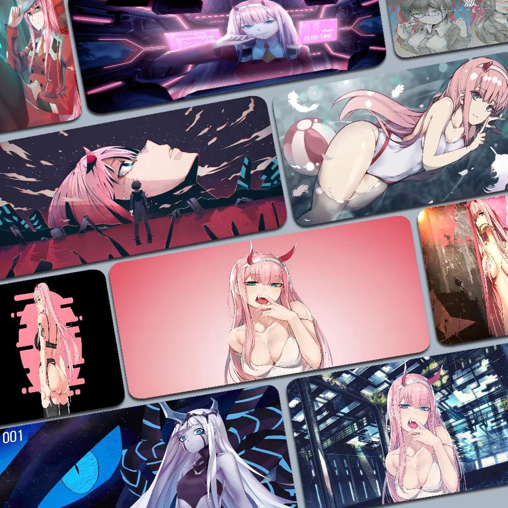 Zero Two Darling In The Franxx Mousepad Boy Pad gomma naturale gamemusepad Desk Mat Size per Gameing World of tanks CS GO Zelda