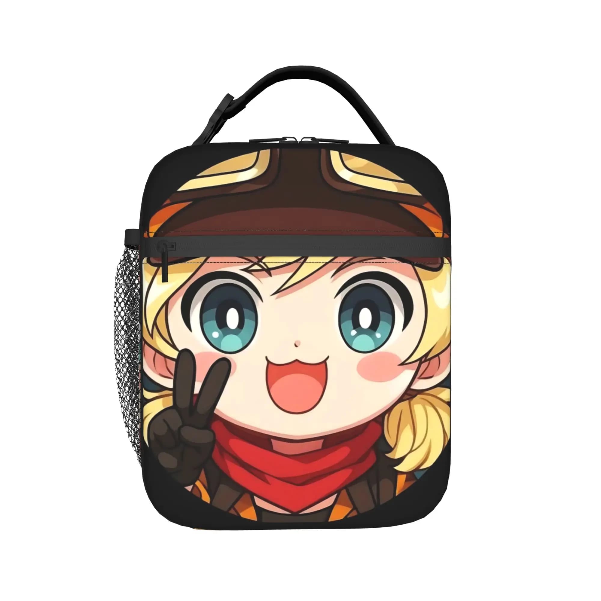 Trickcal C-Chibi Go Games Merch Borsa termica per il pranzo, per la scuola, borsa per la conservazione degli alimenti, borsa termica portatile per il pranzo