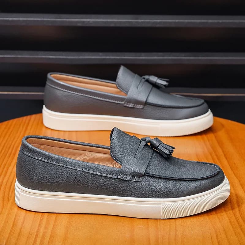 Scarpe da ginnastica casual da uomo con frange, scarpe basse alla moda, versatili e comode