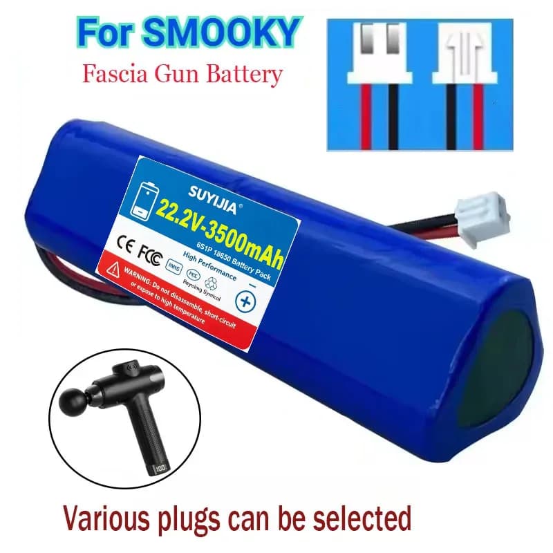 Massage gun Battery 22.2V 3500mAh 18650-6S1P Suitable for Fascia Gun Massage Gun Muscle Relaxation Fitness Equipment