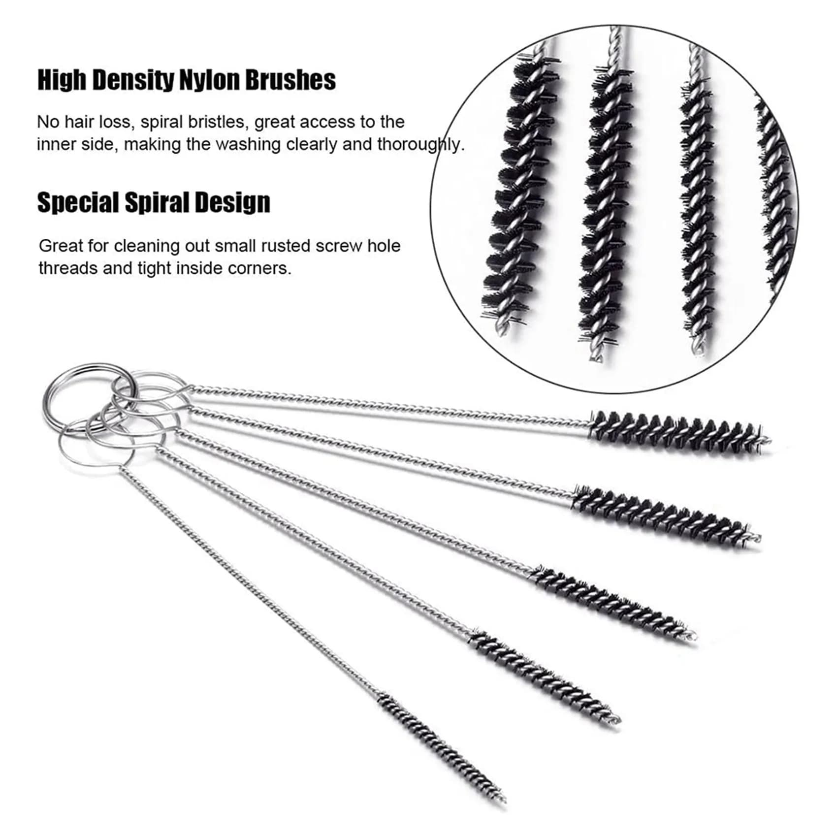 Professional Airbrush Cleaning Kit Sprayer Cleaning Repair Tool Kit 10 Pcs Cleaning Needles, 10 Pcs Cleaning Brushes & 2 Wash Ne