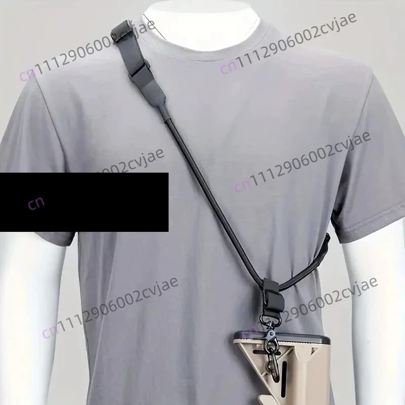 Tactical Single Point Strap Outdoor Camera Hand Electric Kettle Lanyard CQB Elastic Lanyard Adjustable Shoulder Strap