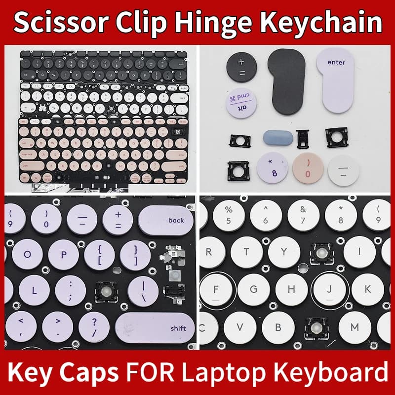 Sostituzione nuovissima copritasto copritasto scissor clip pulsante cerniera per Logitech K780 bianco nero rosa grigio