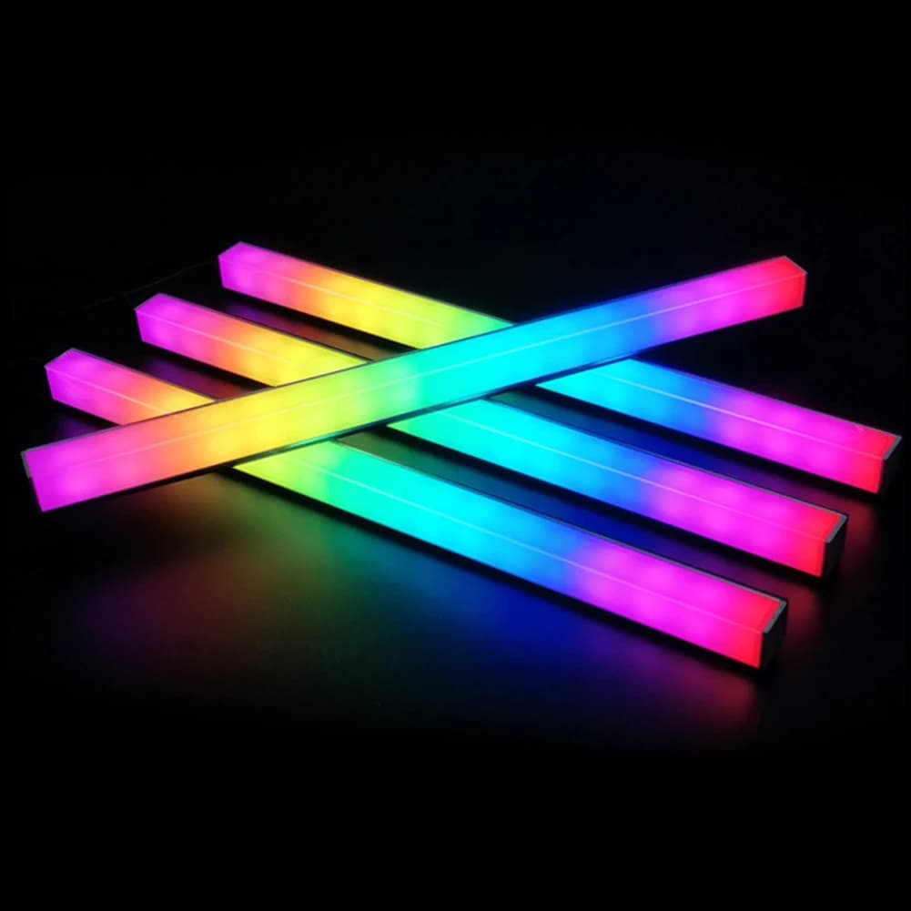 COOLMOON Lampada da telaio per atmosfera a colori LED RGB con magnete in alluminio da 30 cm
