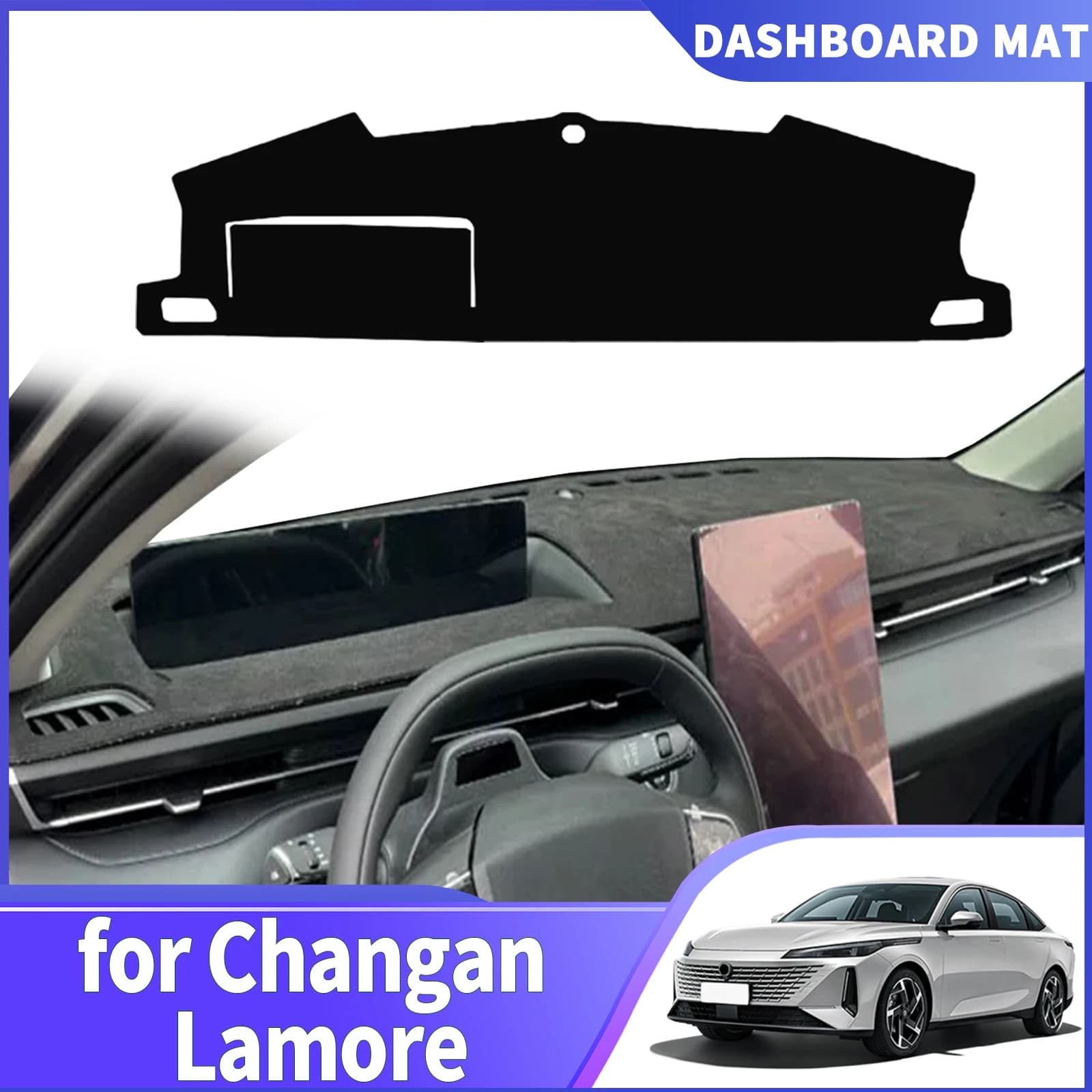 Misura per Changan Lamore 2023 2024 2025 EADO Plus Accessori Auto Dash Zerbino Cruscotto Copertura Pad Tappeto Protettivo DashMat Parasole