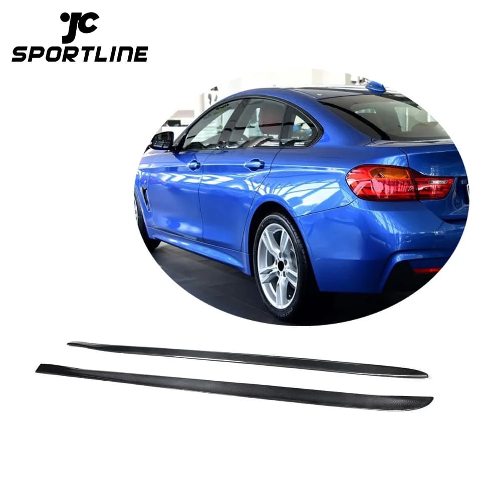 BMW F32 M Tech rear bumper carbon fiber side skirts