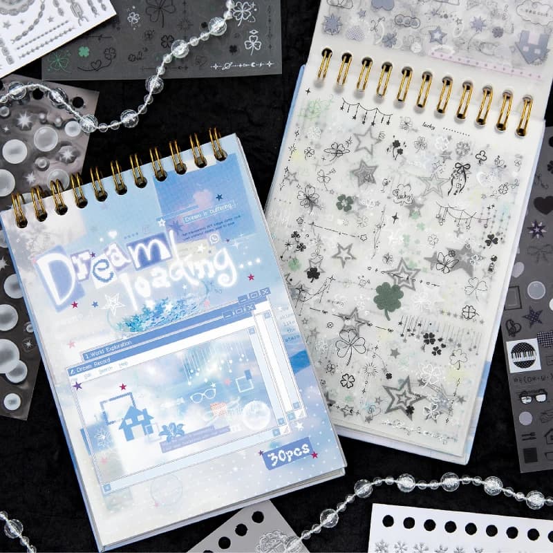 Journal GO 30pages Creative Mini Stickers for Card Craft Decoration Journaling Scrapbook Trim DIY Planner Photo Frame Mobile diy