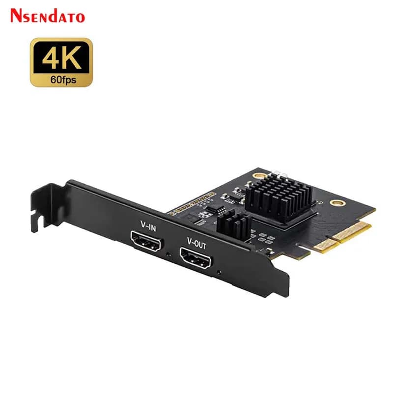 Scheda di acquisizione video HDMI 4K 60fps con loop UHD PCIe, registratore video e scheda di acquisizione audio per giochi, ideale per streaming live e trasmissioni 2160