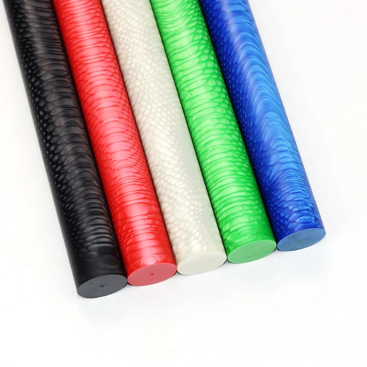 Fusto in resina a squame di drago per biliardo, diametro 32mm, lunghezza 31cm, materiale per puntali per macchina ripara stecche, 5 colori disponibili