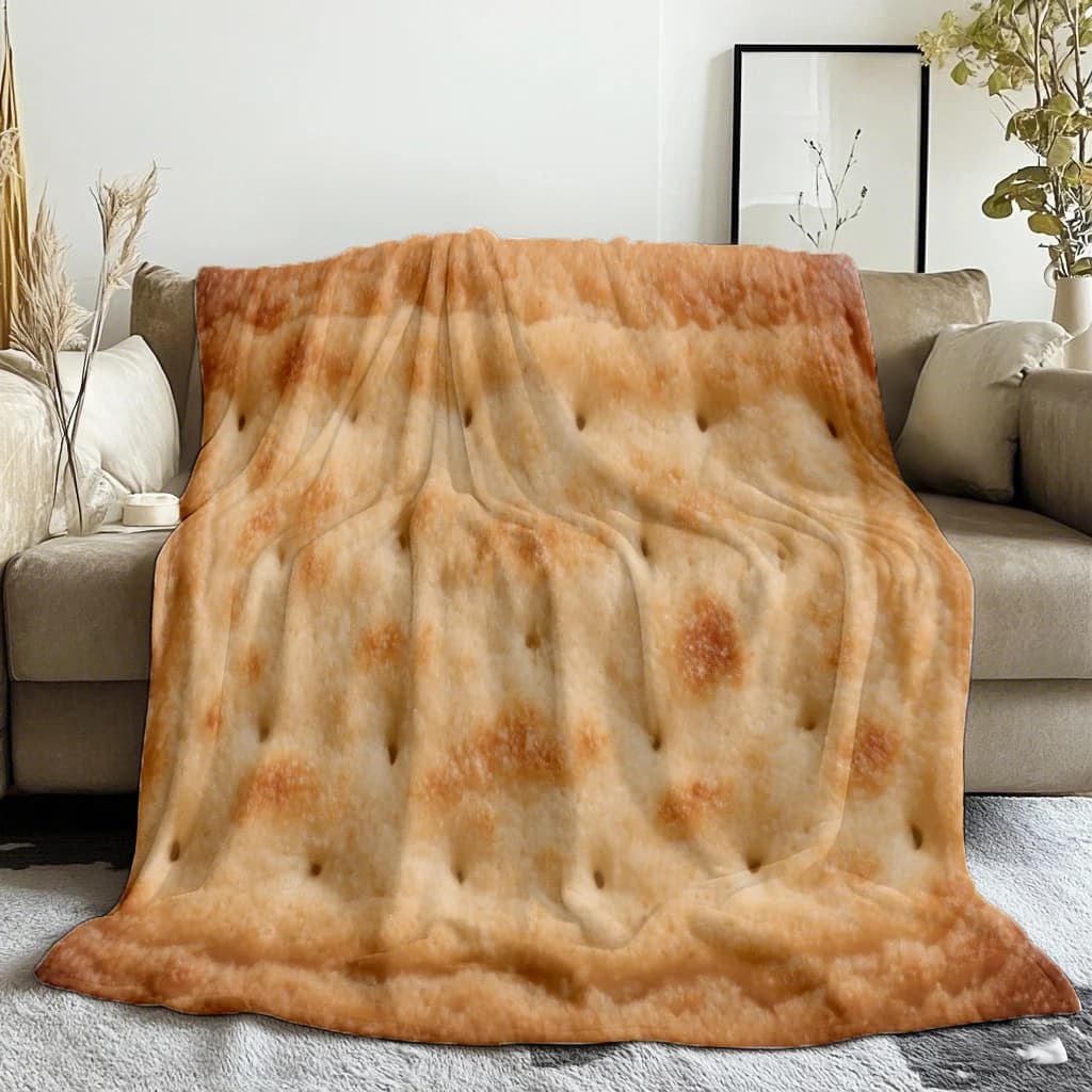 1pc Tortilla Cookies O-Oreo Coperta stampata sottile Accessori Coperte per la casa Coperta in flanella per divano, letto, viaggi, campeggio