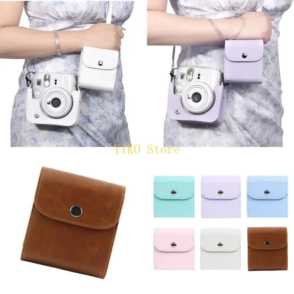 K32C Stylish PU Holder For Mini/SQ Instantly Film Photo Paper Storage Bag Case