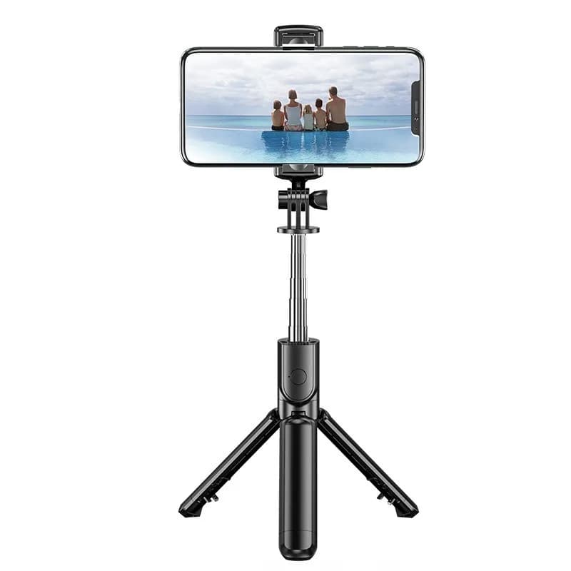 Bastone Selfie Estensibile per Fotografia, Streaming Live e Registrazione Video con Telecomando Wireless e Luce di Riempimento Portatile