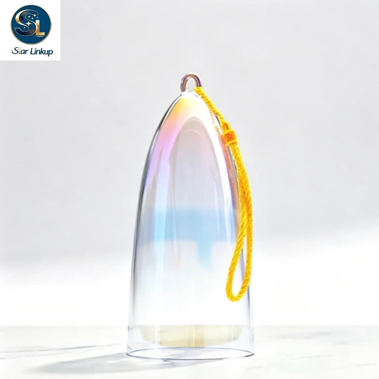 STAR LINKUP 4-4.75 Inch Colorful Crystal Bell Singing Bowl, Quartz Sound Healing Bowl for Yoga Meditation Handmade Instrument