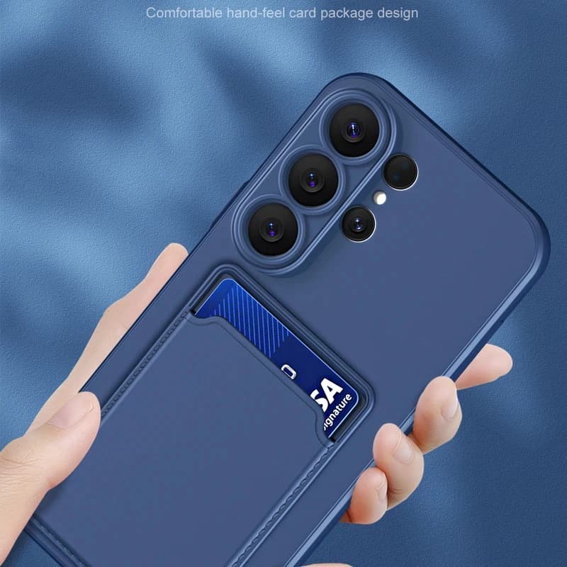 For Samsung Galaxy S26 Ultra S26Ultra Case With Card Slot Holder Bag Shockproof Silicone Cover For Samsung S26 Plus Phone Cases