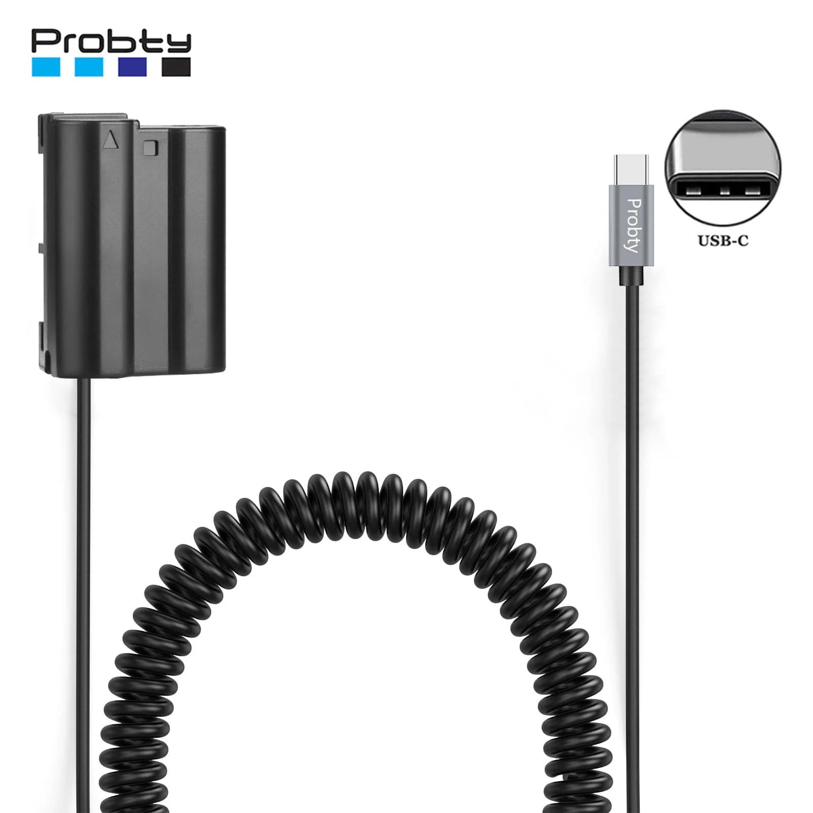 Connettore di alimentazione USB-C EP-5B EN-EL15 Kit batteria fittizia per Nikon Z5, Z6, Z6 II, Z7, Z7 II, Z8, D500 D610 D750 D780 D800