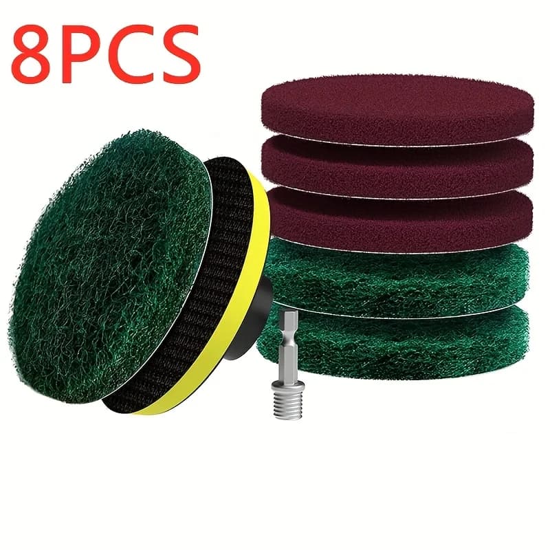 Car Electric Drill Brush Kit Electric Cleaning Brush Tool Polishing Pad Household Cleaning Tool for Bathroom Floor Tub