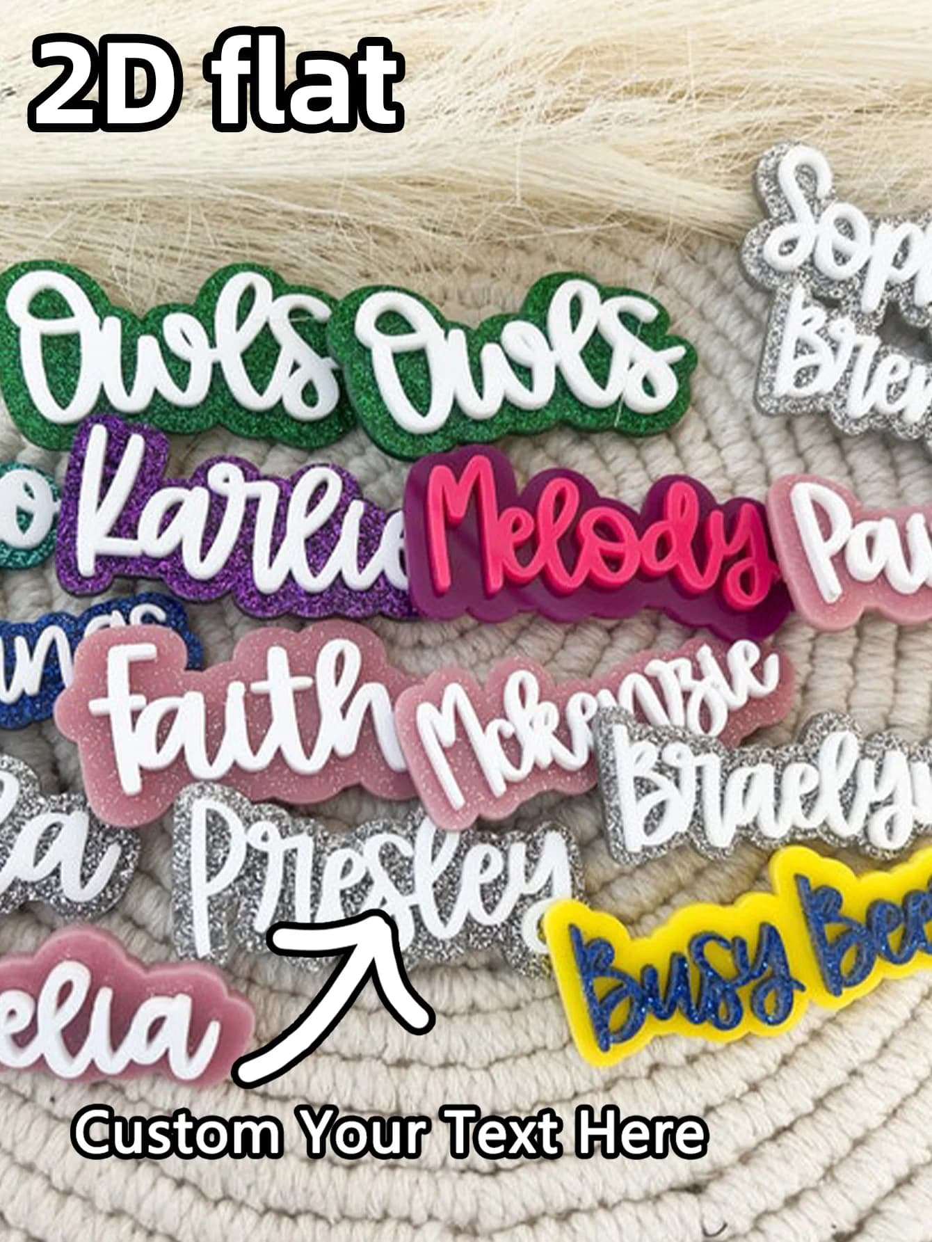 1PC Classic Colorful Hair Clip - Customized Laser Engraved PMMA Laser Name Unique Gifts for Adolescent Daily Use